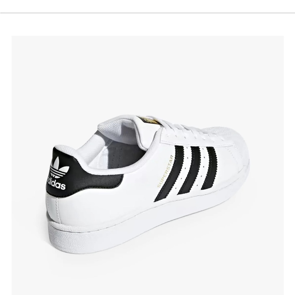 Adidas Superstar Mens 8.5 White/Black~ NEW WITH TAGS - Picture 6 of 10